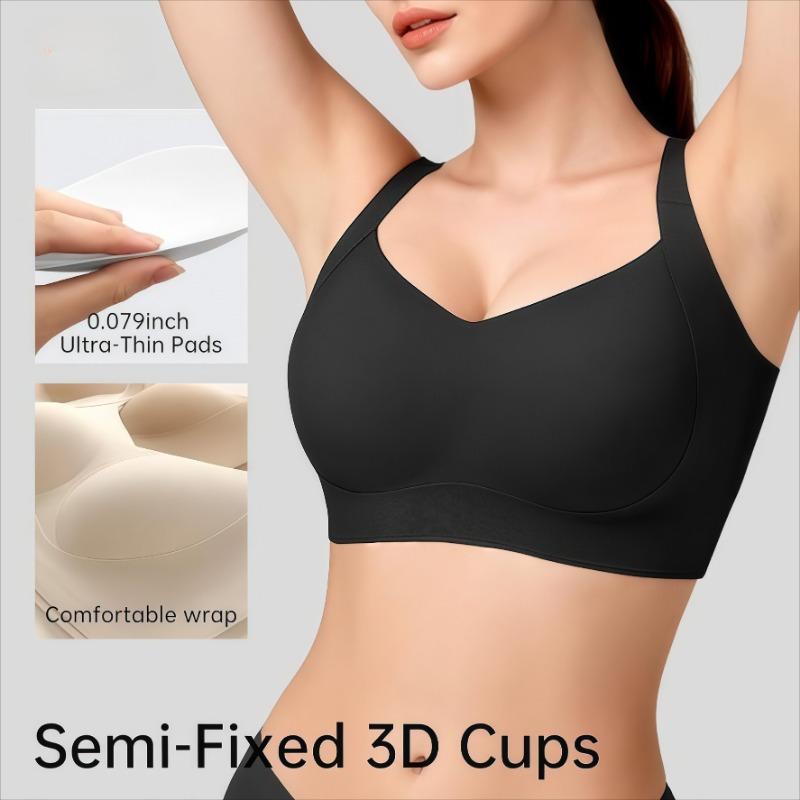 European Style Seamless Wireless Minimizer Bra for Large Bust Thin Lifting Anti-Sagging Support Intimates for Women