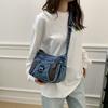 Fashion Vintage Design Women's Crossbody Bag High Quality Denim Fabric Shoulder Bag Large Capacity Tote Bag Lightweight Handbags