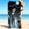 1Pc Nightmare Before Christmas Beach Towel, Quick Dry, Multi-Use for Beach Pool Gym Yoga Home Travel, Christmas, Halloween, Xmas Gift S35