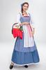 SCLYX Beauty and the Beast Belle Costume, Women's, Long, Light Blue Belle Dress, Sleek, Beauty and the Beast Live-Action Movie Cosplay, Belle