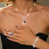 Rhinestone Women's Jewelry Set Droplet Necklace Wedding Banquet Gift  Anniversary Gift