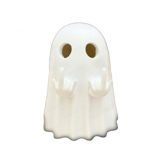Halloween Kjærlighetshjerte Spøkelse Figur Frekk Langfinger Spøkelsesstatue Resin Skulptur Hjem Kontor Skrivebord Dekorasjon Ornament