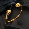 Fashionable Skull Bracelet Ring Earrings Handmade Jewellery Set Unisex Jewelry Fashion Accessories for Women and Men
