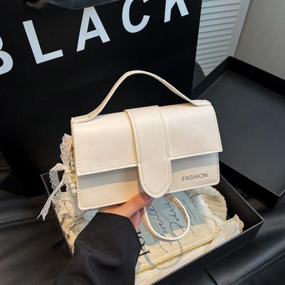 Premium Texture Temperament Beautiful Versatile Handbag Women's Solid Color Simple Shoulder Messenger Bag Casual Trend