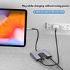 Type-C To Ethernet Lan Network Adapter Hub Usb C To 3.5Mm Audio Pd Fast Charging Docking Station For Laptop Mobile Phone Tablet