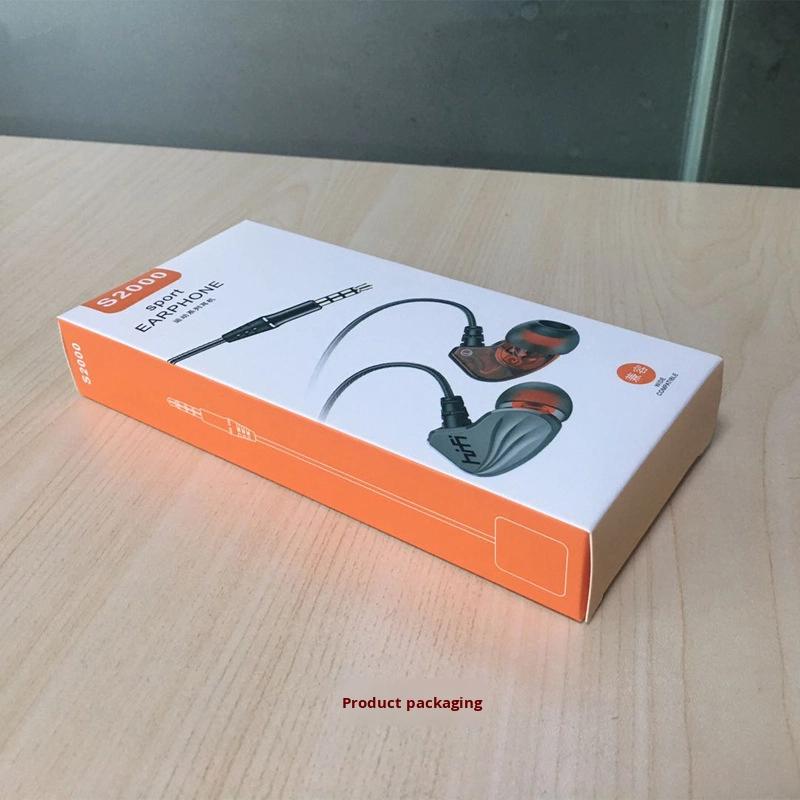 Sports Wired Earphones & Headphones with Heavy Bass TPE Jacket Compatible with TYPE-C & 3.5mm Interfaces Music Capable