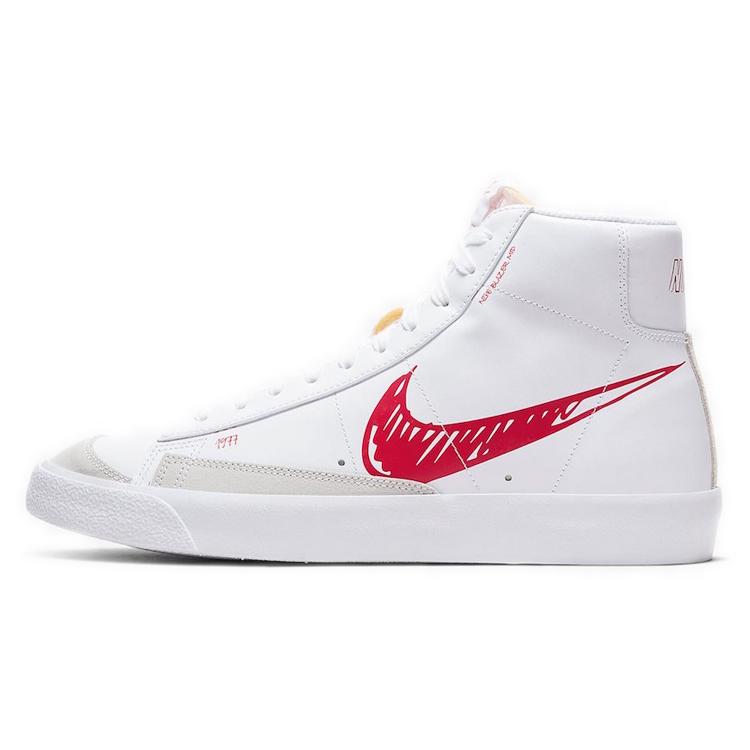 

new Nike Blazer Mid 77 Sketch White Red 43
