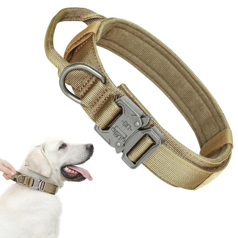 Big Dog Collar Tactical Training Nylon Dog Collar Cobra Buckle Close-fitting Control Dog Neck Ring