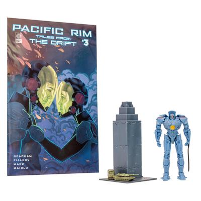 Pacific Rim McFarlane Toys Gipsy Danger (Jaeger) 4-Inch Scale Figure Playset with Comic, 14737