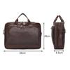 Jiameida Men's Large Capacity Genuine Leather Briefcase & Business Laptop Bag