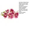 42cm Orchidee Finte Real Touch Fiori Finta Seta Artificiale Fiore di Phalaenopsis Con 5 Fiori Fioriti Per Casa Interno Decorazione Tavolo