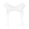 Suspensórios de renda transparente masculino lingerie sleepwear bowknot cintura elástica liga cinto para meias sissy acessórios exóticos