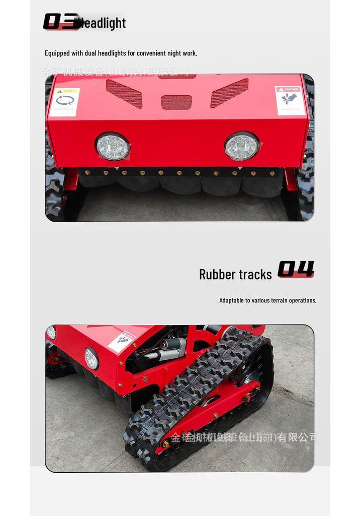 Euro 5 EPA Remote Control Crawler Lawnmower for Parks and Football Fields
