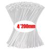 100Pcs Nylon Cable Ties Self-locking Cord Ties Straps Adjustable Cables Fastening Loop Home Office Wire Zip Ties