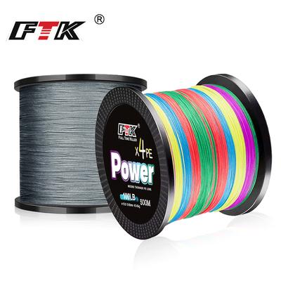 Angelschnur 300M 6 Farbe Geflochtene Angelschnüre 4-Stränge PE Spinning Angelrolle Geflochtene Schnur
