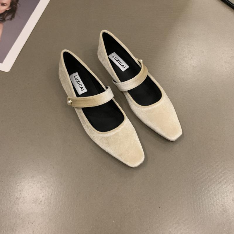 Fashion 2025 Spring Women Mary Jane Shoes Fashion Shallow Shoes Concise Soft Sole Dress Ballerina Shoes