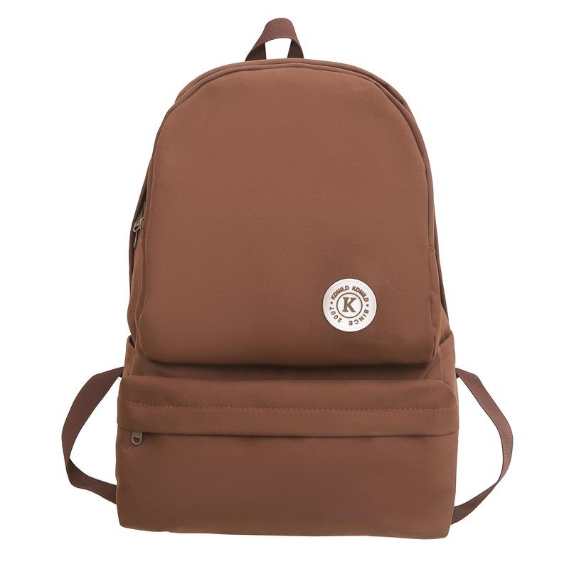 

Жіночий рюкзак. Чоловічий нейлоновий рюкзак великої місткості кавовий