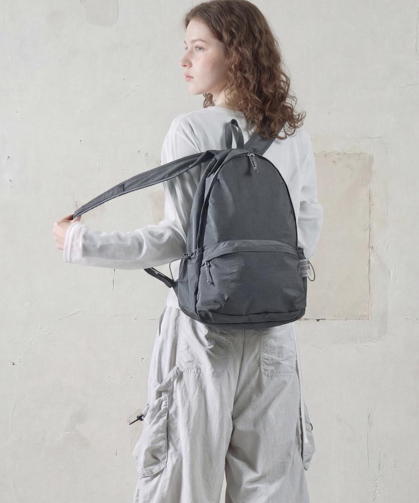 Mathematik Ian W40 Simple Backpack Lightweight Nylon Daily Bag Backpack Urban Charcoal