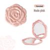 Portable Folding Rose Mirror: Compact HD Double-Sided Makeup Mirror with Flip-Top Design