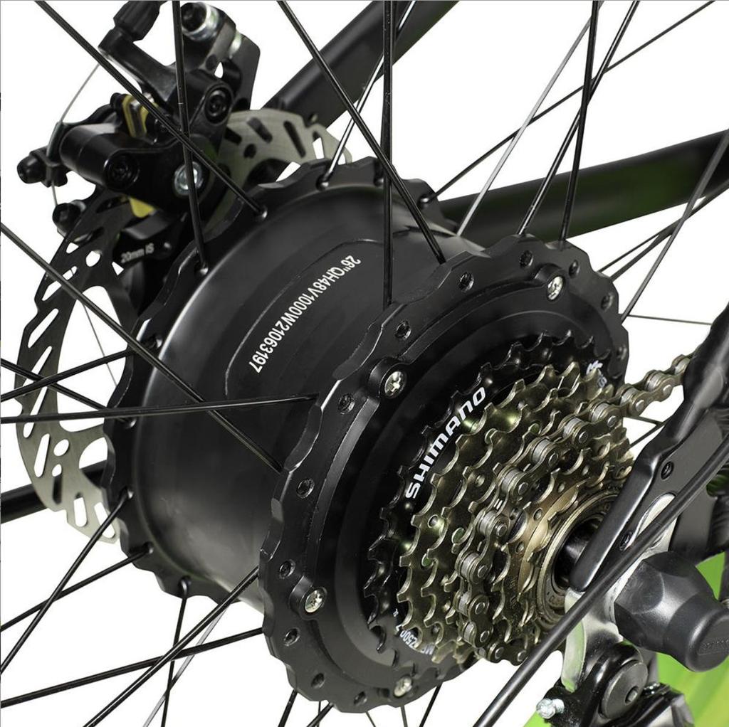 PHILODO H7 PRO Elektrisches Stadtrad für Pendler 1000W Getriebemotor 48V 17,5Ah Akku 26x4,0 Zoll All-Terrain-Fettreifen