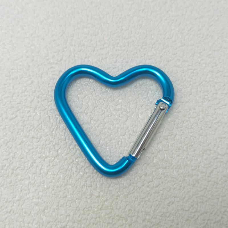 Mini Heart Carabiner: Aluminum Eight-Shaped Hook for Outdoor and Clothing Use