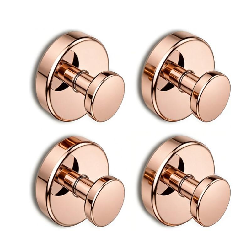 2/4Pcs Reusable Wall Mount Stainless Steel Suction Cup Hooks Waterproof Hangers for Home Office Bathroom