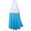 Classic Girl Bible Religion Virgin Mary Costume Halloween Masquerade Costume Headscarf Hat Waist Rope Set