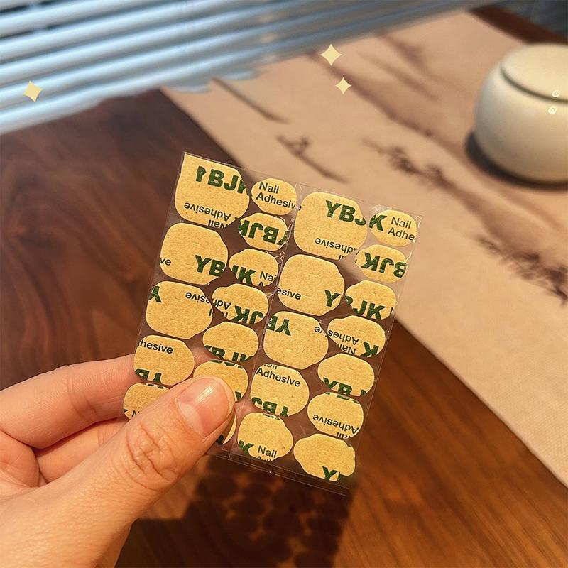 1/5 listů Oboustranné lepící nálepky na nehty Lepicí pásky Voděodolné Prodyšné Lepidlo na umělé nehty Nálepky Želé Tipy na umělé nehty