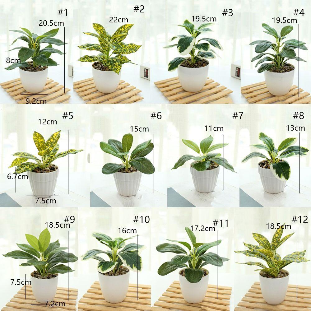 Lifelike Simulation Potted Plants Plastic Green Pot Plants Decoration Outdoor Indoor Decoration
