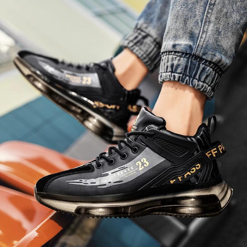 Men's Sneakers New in High Top Running Shoes Round Toe Platform Shoes Casual Fashion for Men Sneakers Zapatillas De Deporte