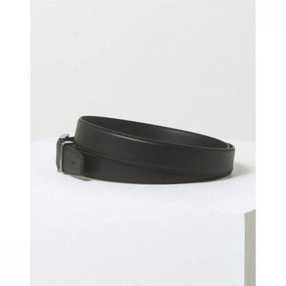 Daks Black Buckle Dd Logo Embossed Leather Belt Dbbe6e048bk