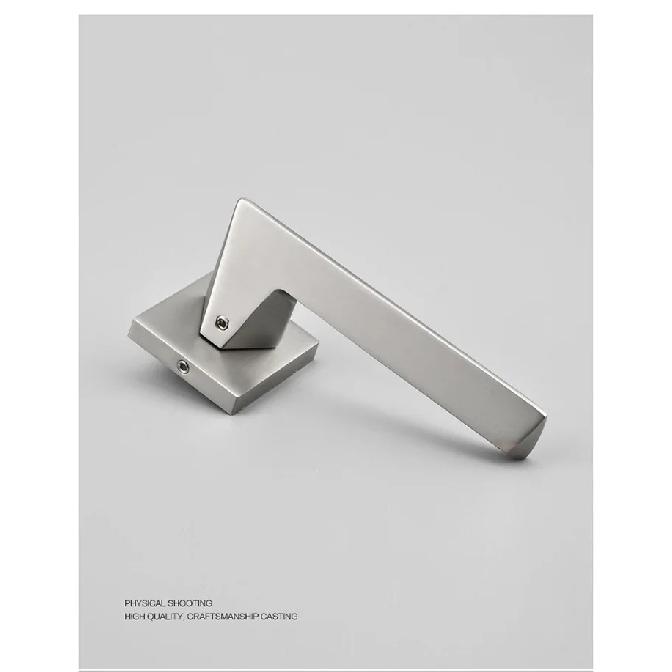 Indoor Bedroom Silent Room Door Lock Nordic Nickel Brushed Split Lock Simple Household Handle Lock