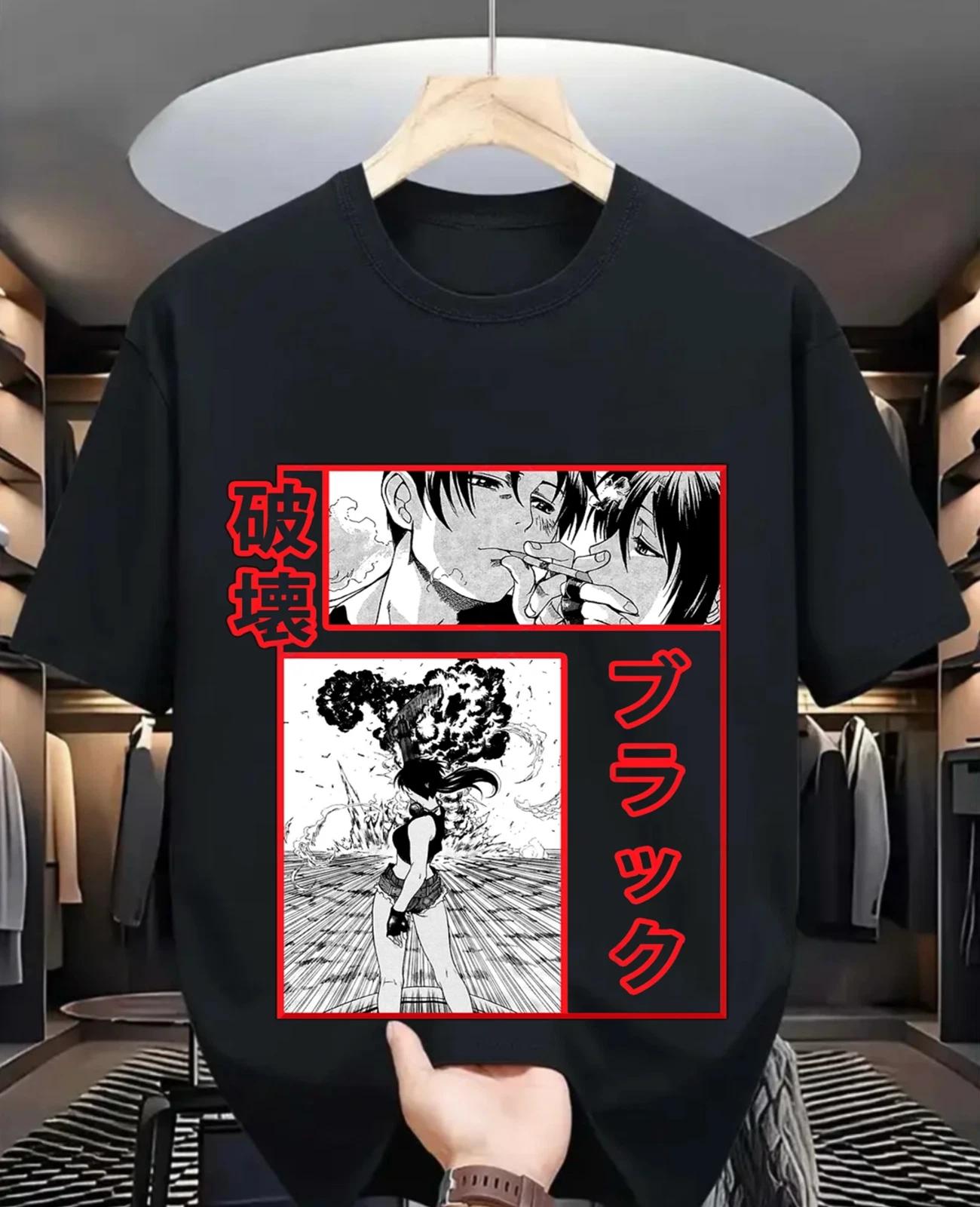 Black Lagoon Реви Футболка Манга Стрип Девушка Аниме Манга Подарки Рубашка Футболка Все Размеры S