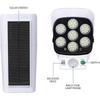 Solar Light Motion Sensor Security Dummy Camera Wireless Outdoor Flood Light IP65 Waterproof 77 LED Lamp 3 Mode for Home Garden