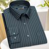 Men's Striped Business Long-Sleeve Shirt