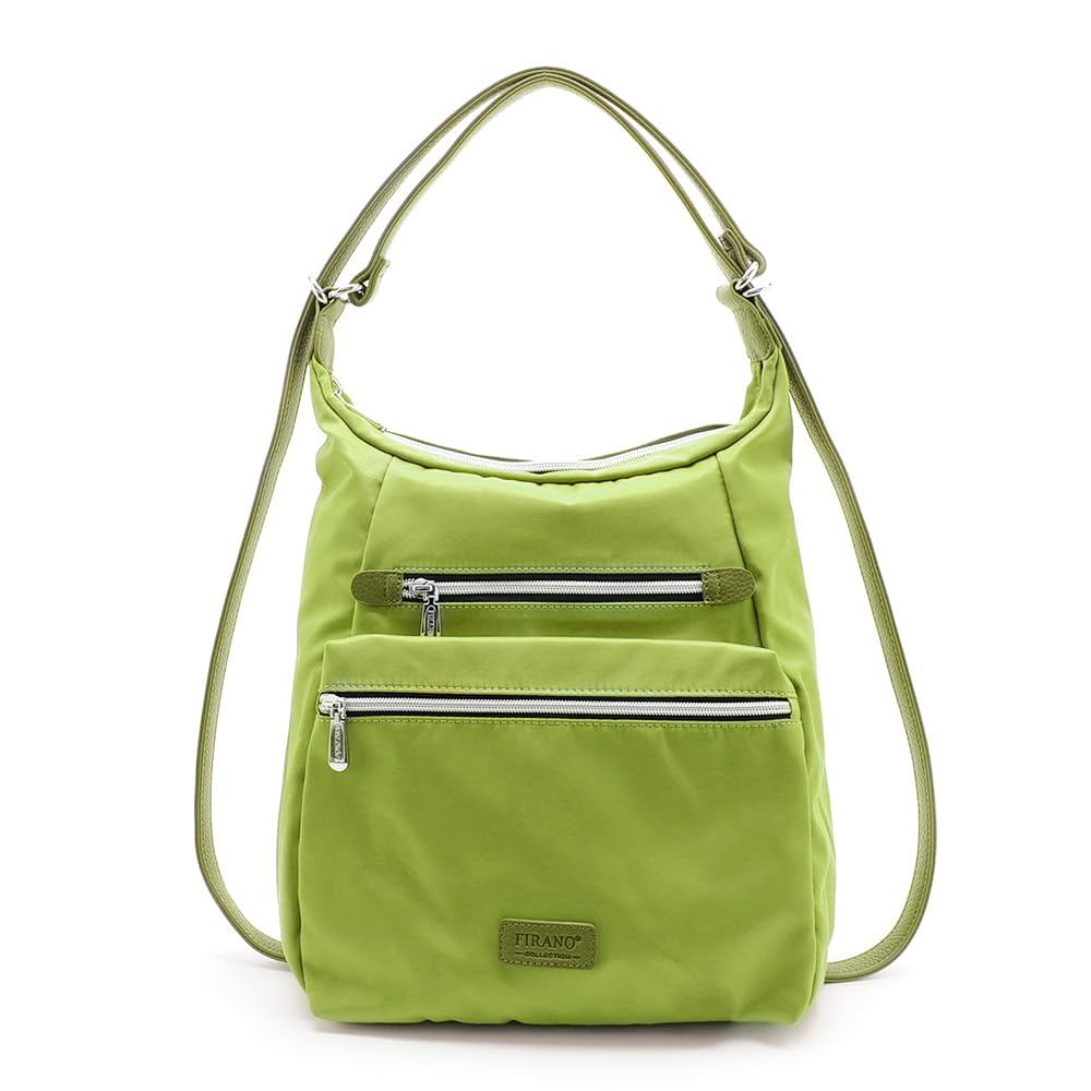 

lightweight nylon backpack FIRANO 301178 Yellow Green [FIRANO] Water-repellent 2-way women s