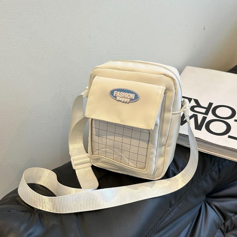 

Contrast color fashionable small fresh shoulder messenger bag summer new versatile mobile phone bag leisure bag