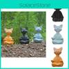 Niedliche Katze Meditationsskulptur aus strapazierfähigem Harz Perfekt für Innen- und Außendekor