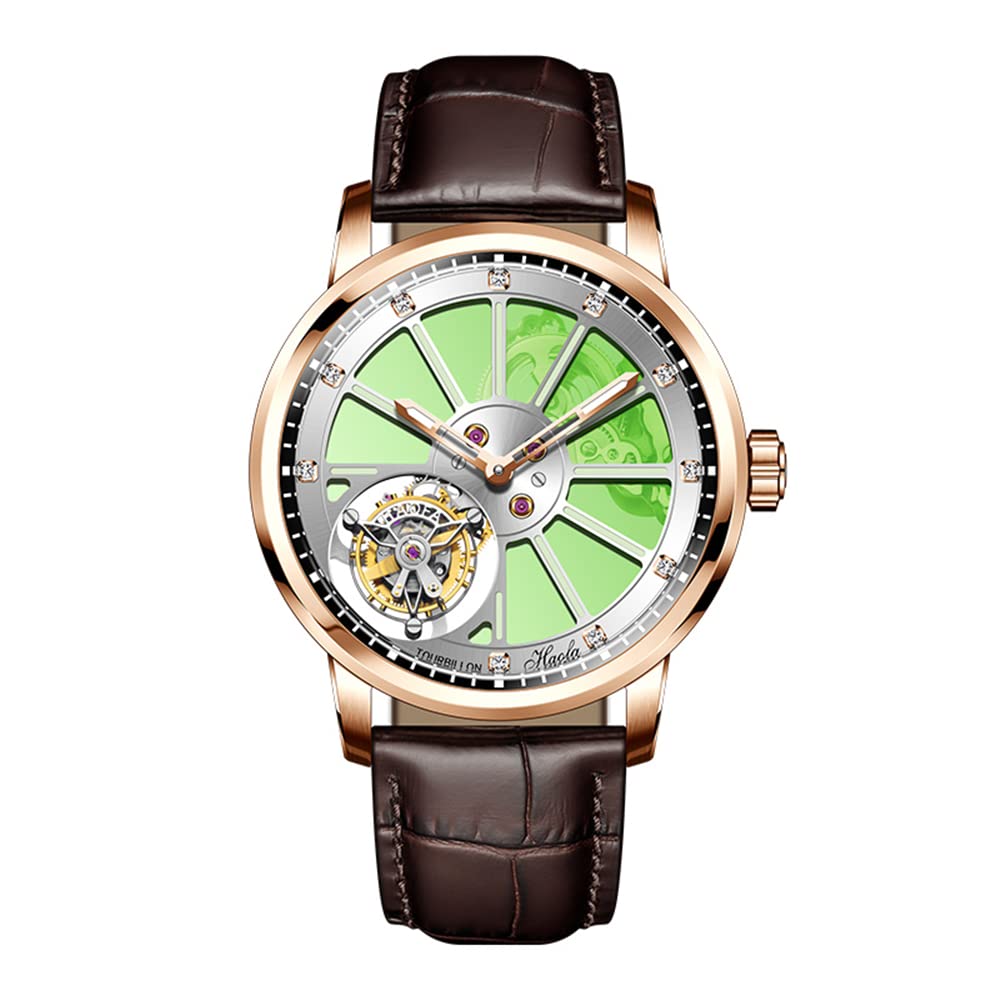 

HAOFA Hollow 7 Manual Diamond Gift Men s Watch, Double-sided Tourbillon, o clock Tourbillon, Winding, Mechanical, Dial, Stylish, Gentleman, Popular,
