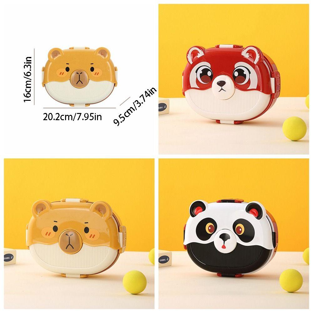 Sealed Food Container Portable Thermos Bowl Cartoon Lunch Box  Picnic