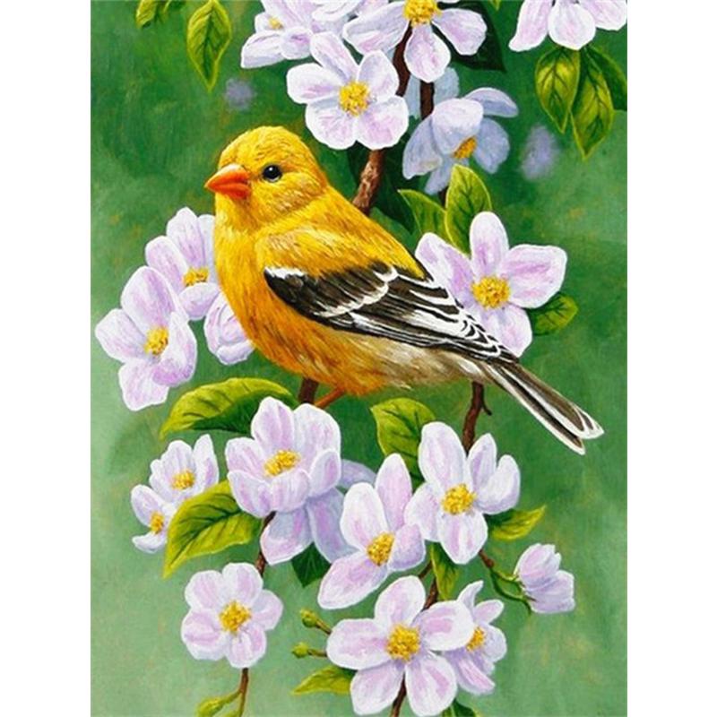 5d Diamond Painting Flower Birds Full Square/Round Diamond Embroidery Cross Stitch Peony Mosaic Needlework Home Decor Kits