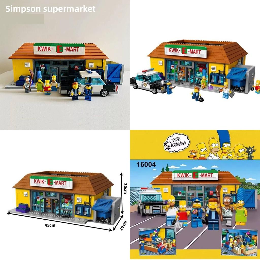 Simpsons The Supermarket Assembled Building Block Toys For Daily Chikdrens Gift