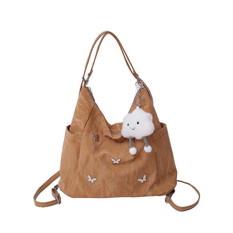 New tote bag large capacity commuter backpack spring and summer fashion versatile shoulder bag high texture backpack