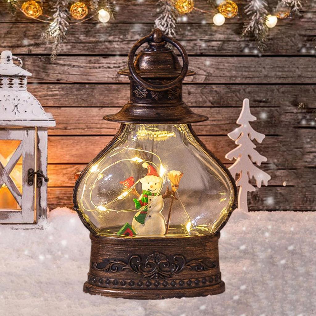 Weihnachten LED Laterne Weihnachten Nacht Licht Glitter Geschenk Beleuchtet für Garten Dekorative Schreibtisch