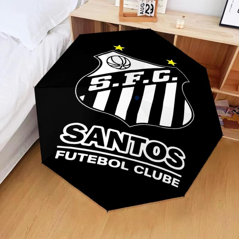 1PC Powerful Football Crest Design Printed Umbrella Folding umbrella, automatic umbrella 8-Frame for Travel, camping Fan gifts Christmas Gifts