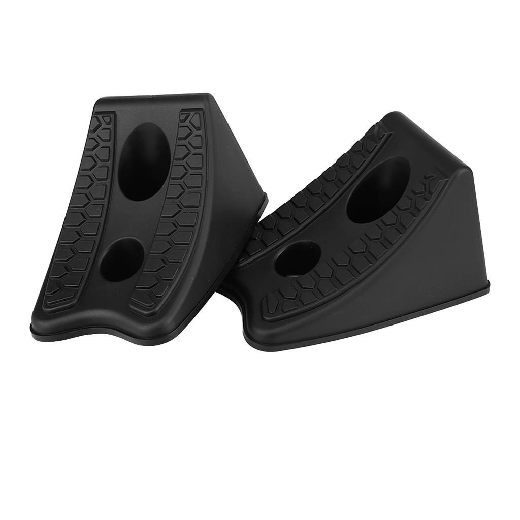 2pcs Car Antislip Block Plastic Car Tyre Slip Stopper Wheel Alignment Block
