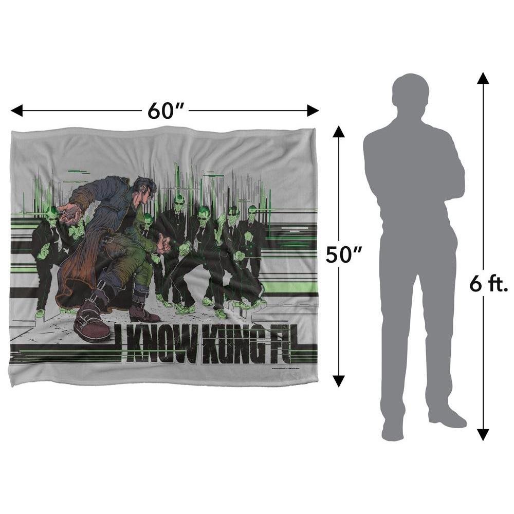 Matrix I Know Kung Fu Silky Supersoft Blanket