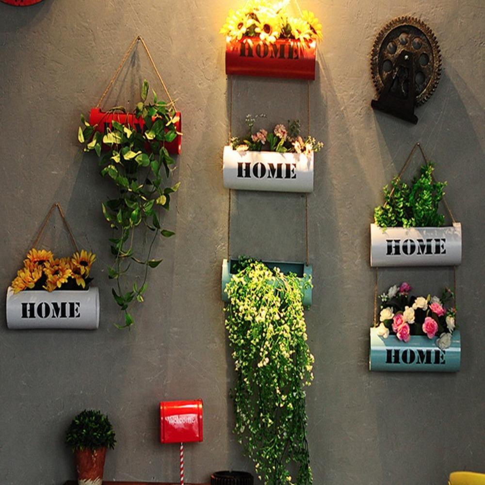 

Handmade Wall Hanging Basket Large Thickened Hanging Basket Fashionable Flower Pot Home білий