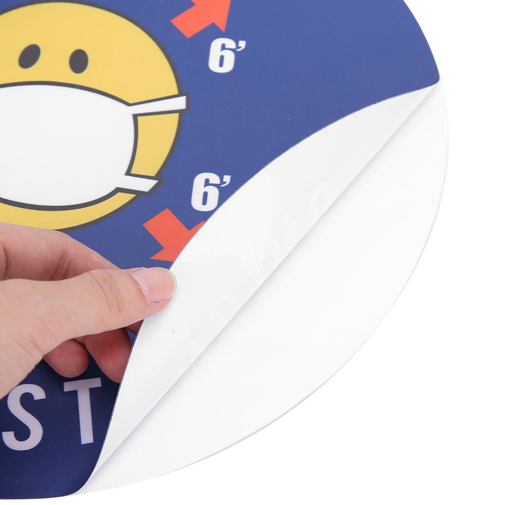 5pcs   Bag Safety Distance Sign Decal Distance Warning Floor Sticker for Store HospitalXG021