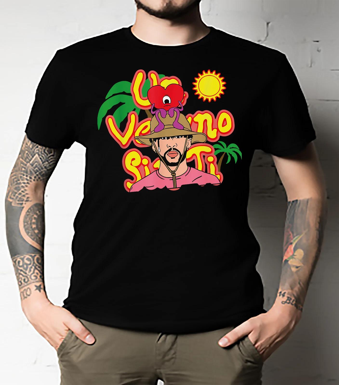 Men s and Women s T-shirts B Bunny Un Verano World s Hottest Tour Sin Ti Merch Essential M